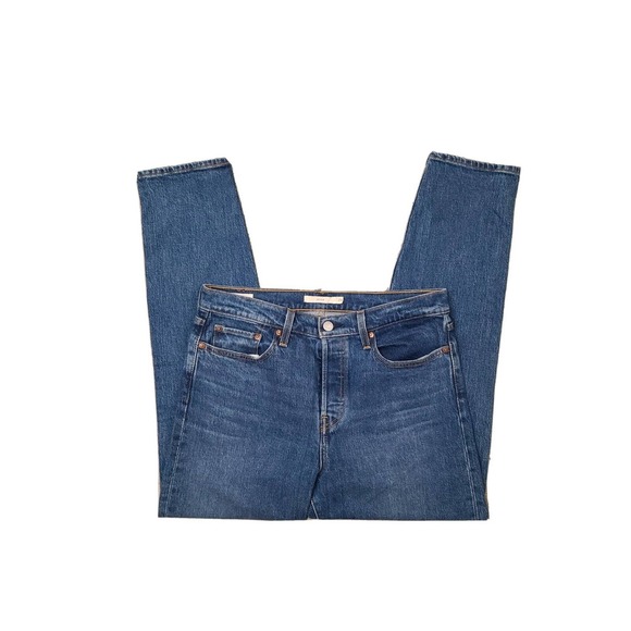 Levi's Women's Premium Wedgie Button Fly Blue Jeans Size 29 - Picture 2 of 4